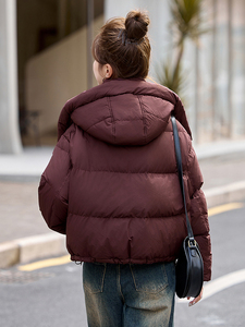 白鹅绒羽绒服女短款小个子冬季2024新款高级感超好看加厚高端图片