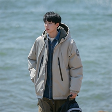 B225-W8524-P145-X188-工装拉链装饰棉服-【聚脂纤维，男装棉衣，电商B225