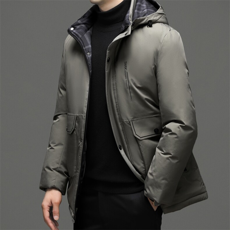 QN2204钱塘2020-2中年男士商务休闲简约连帽冬季厚款棉衣P85图片