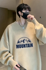 半高领毛衣男士大码针织衫男毛线衣男M18255-P45加绒款-P65，男装针织衫/毛衣，电商A040