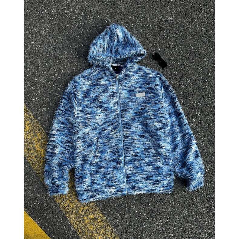 秋潮牌情侣美拉德条纹毛衣男女宽松开衫外套潮针织衫MZ927-P70,男装针织衫/毛衣,星座412-3