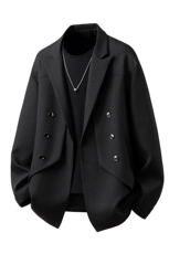 1解构款西服M-5XL大码96%聚酯纤维4%氨纶XF78143P85西裤78151P45，男装西服，星座226-2
