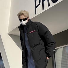 F97-P85美式潮牌宽松字母印花棉衣冬季高街vibe立领面包服男，男装棉衣，星座512-6