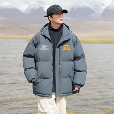 现货抖音得物可供视频三防加厚羽绒连帽棉衣外套面包棉服85533，男装棉衣，电商A486