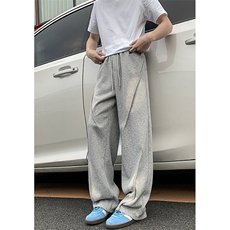 复古设计感休闲裤子男女宽松垂感直筒运动卫裤渐变裤KM36，男装休闲裤，星座1116A（原606A-3）