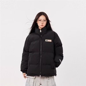 1506-1/M字母棉服1/P39旗帜立领棉衣棉服男女冬季加厚潮情侣