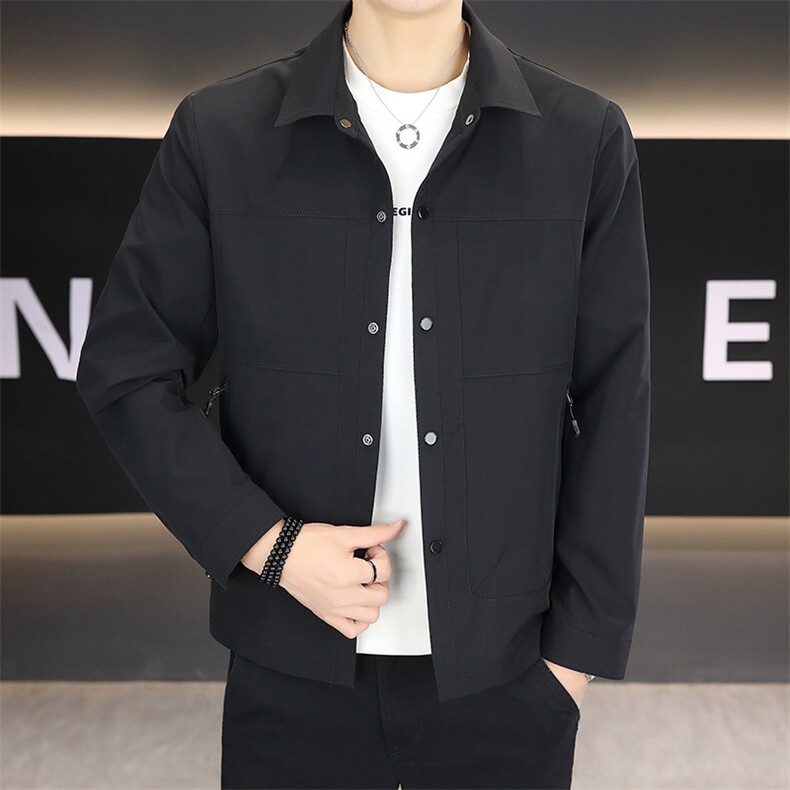 春季夹克男高品质翻领外套型男商务休闲百搭青年外套N9818-P120,男装夹克,星座310B-3