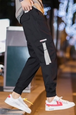 2021春秋季新款男士休闲裤潮流束脚哈伦裤小脚收口工装裤DS152T，男装休闲裤，电商A102