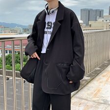 西装外套男套装痞帅外套韩版潮流宽松帅气休闲春秋季小西服dk，男装西服，星座601-1