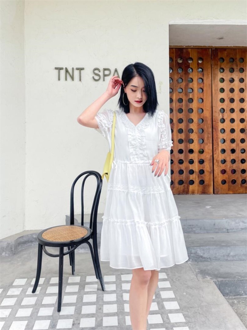 韩版大码连衣裙，女装连衣裙，天使公主