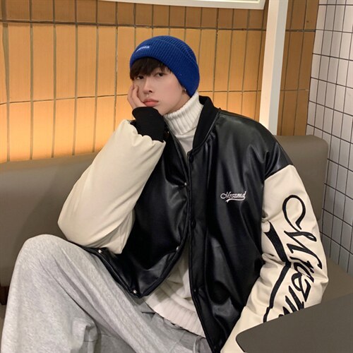 MY072-P135大面积刺绣棒球服美式街头风格潮牌棉衣男，男装棉衣，星座1408-1