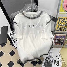 C427-P40夏季设计感宽松休闲T恤2024新款潮牌百搭圆领短袖男现货，男装T恤，星座512-6