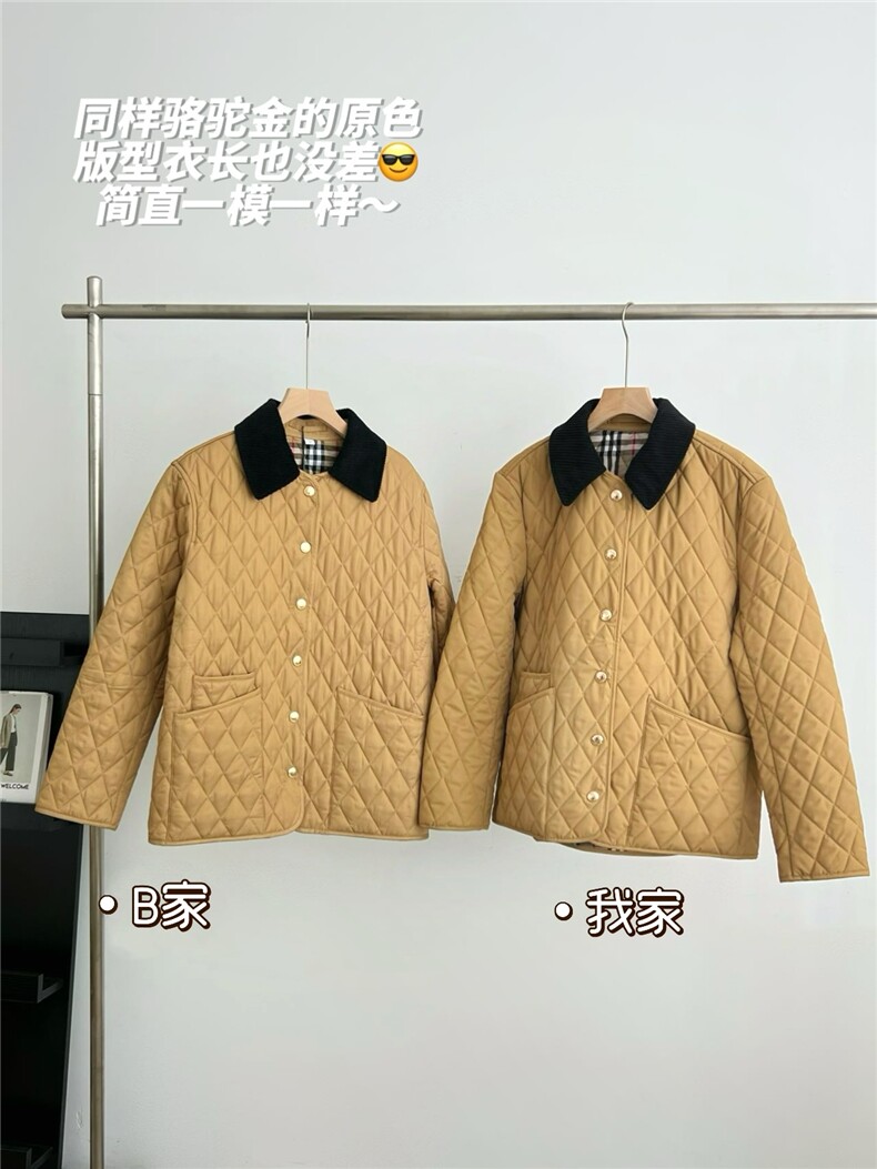 2025年秋季POLO领常规长袖修身型不连帽单排扣时尚百搭,女装棉衣/棉服,雅鹿