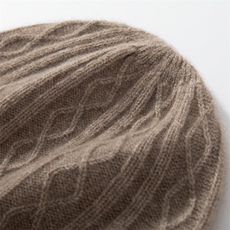 2025年时尚百搭通勤简约休闲厚款柔软羊绒帽，帽子，晨晟羊绒