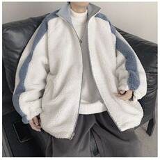 羊羔绒外套男潮流双面穿棉衣男冬季加厚保暖棉袄新款棉服JKG37，男装棉衣，星座516A