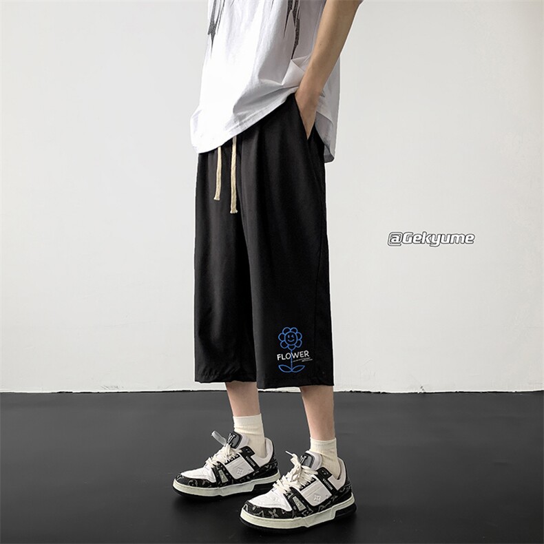 冰丝七分裤男大码速干短裤男五分裤 QK72274-P25图片