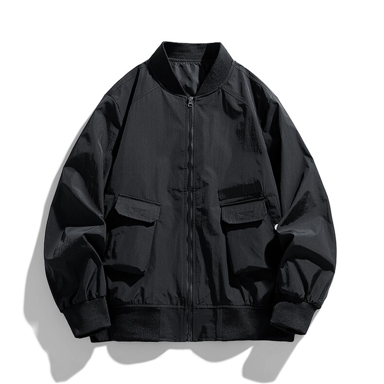 109-JK2332-P78 日系白底秋季新款大码休闲夹克外套 L-9XL 控118图片