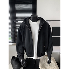 2026春季cleanfit500g重磅潮流双拉链大码卫衣男W5093特P70控128，男装卫衣，电商A001