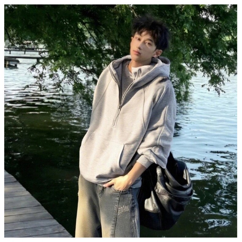 网图秋季重磅直播380克全棉拉链套头连帽卫衣外套AH908-P45,女装短外套,四季星座610B