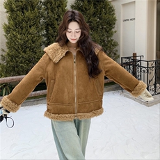 新品有货！软糯拼接皮毛一体2C213-919-P210-K318，女装短外套，2C213