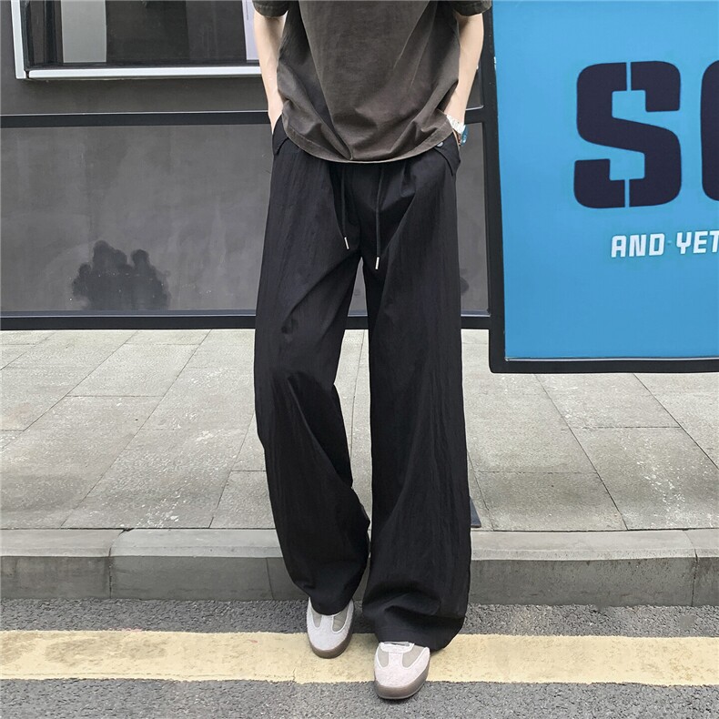 ！2025夏季新款男士直筒宽松休闲裤冰丝长裤310A-4-KZ93-P35,男装休闲裤,星座310A-4