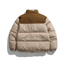 2026冬季新款男装日系潮牌拼色宽松休闲棉服加厚外套MY362-F138，男装棉衣，电商A101（原外27）