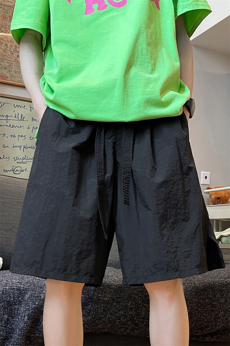 8XL-M特大码短裤男多巴胺冰丝裤户外速干五分裤工装裤DK1524P25,男装休闲裤,电商D206-1