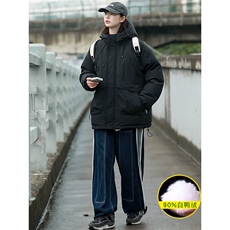 冬上新加绒加厚羽绒服中性潮牌冲锋衣外套男女8319-P220控价318，男装羽绒服，电商A441-1
