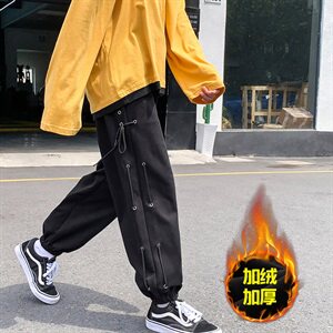 冬季潮流加厚加绒休闲运动束脚卫裤DS-加厚加绒图片