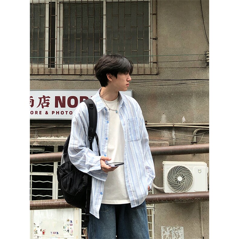 特P35 无差价新款夏季时尚百搭防晒衬衫-HS2191 港风街头图片