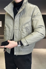 店主风时尚立领皮羽绒服男2024冬季新款外套B328-8319-P185，男装羽绒服，电商B328