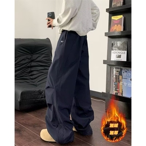 宽松直筒休闲裤加绒加厚百搭休闲阔腿裤1008-WLK1422-P36 加绒43图片