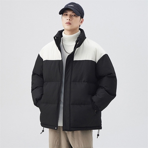 现货抖音得物品质拼接撞色三防加厚棉衣外套冬季立领棉服MY88888