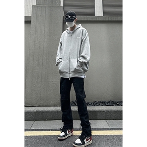 B221 美式ins高街小众假破洞修身微喇牛仔裤 LK22065-P65 控88图片