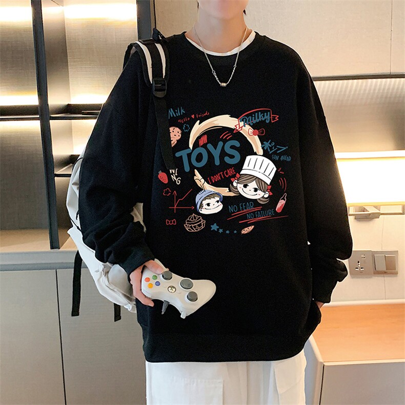 8XL圆领卫衣男超大码胖子肥佬大号长袖t恤S6385-P28,男装卫衣,电商A040