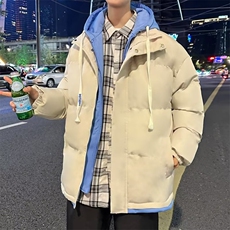 连帽棉衣男士外套春秋冬季日系潮牌加厚保暖防寒J062-P85，男装棉衣，星座1109-3