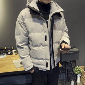 工装棉衣男 韩版潮流连帽棉服棉袄帅气冬季短款外套DS310T图片