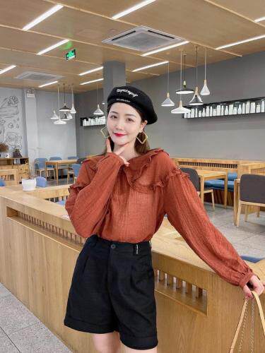 秋季新款木耳领上衣，其它，斐伦缇娜