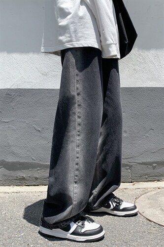 四季主推宽松阔腿拖地牛仔裤长裤B377-N672-P45-限58，男装牛仔裤，电商B377