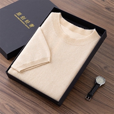 男士毛衣秋冬季新款舒适潮流时尚百搭宽松衫，男装羊绒套衫，宏杨羊绒