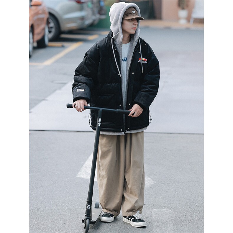 冬季青少年假两件棉衣外套加绒加厚时尚棉服男女8117-P140控价188,男装棉衣,电商A441-1