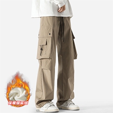 机能防水工装裤男宽松加绒银狐绒伞兵裤K1317J加绒-特P45控88，男装工装外套，电商A001-1