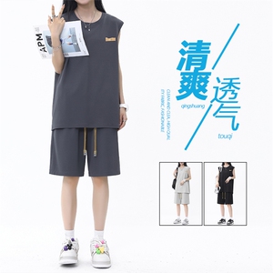 休闲舒适百搭宽松冰丝抗皱套装 TZ87-特批66图片