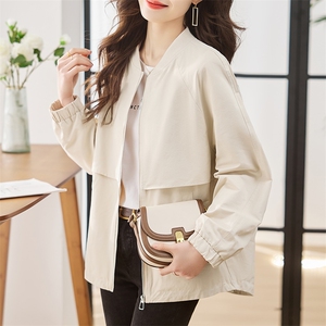 棒球服女春秋季2025年新款韩版宽松休闲夹克随性简约高级感外套潮图片