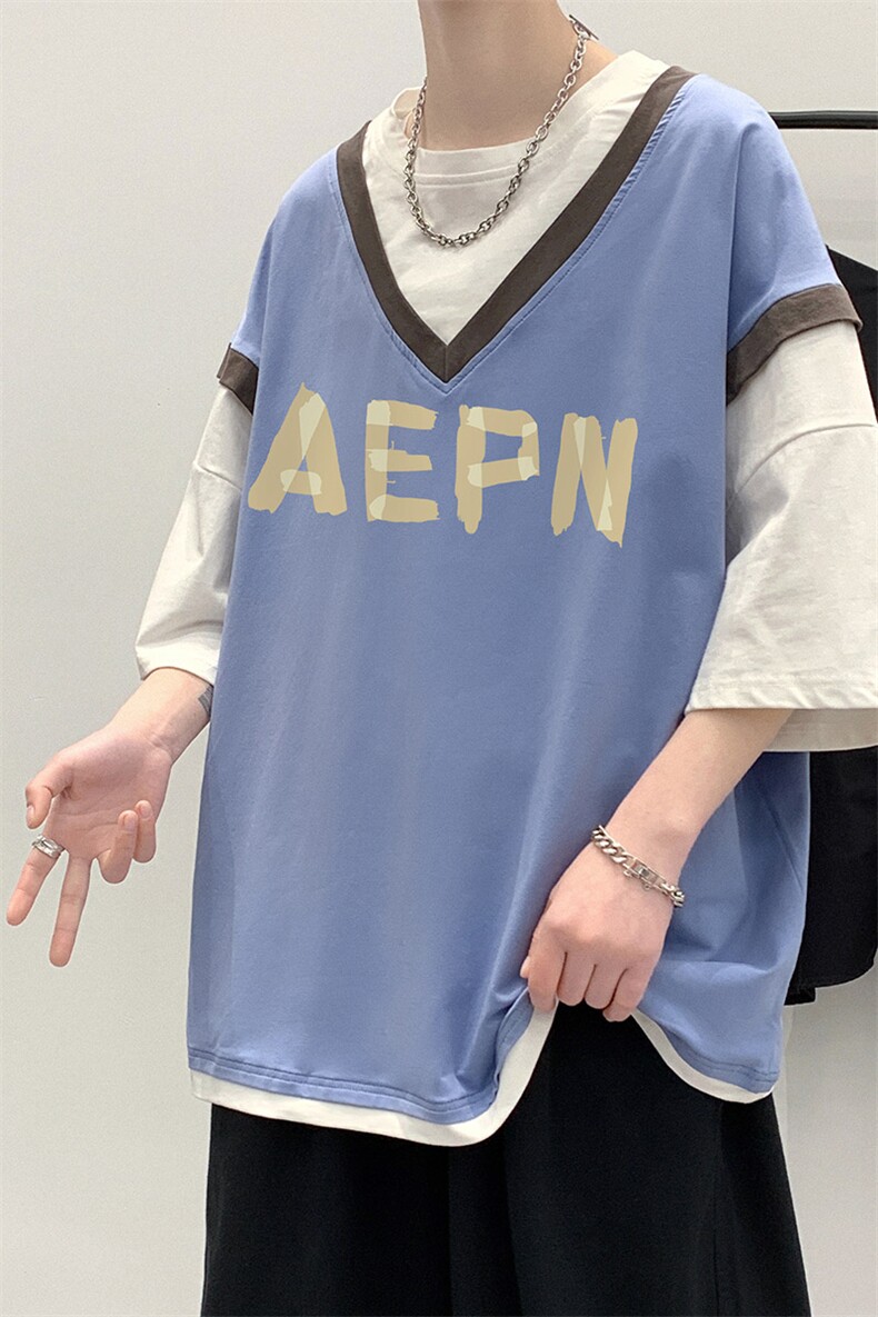 大皂敏电商A088-DV5009-TP30100夏款宽松短袖T恤控50,男装T恤,电商A088