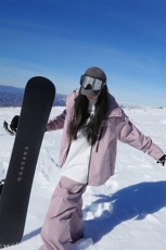 冬新俩件套时尚加厚保暖外套男女同款防水滑雪服套装TZ027-P240，男装休闲套装，电商A001