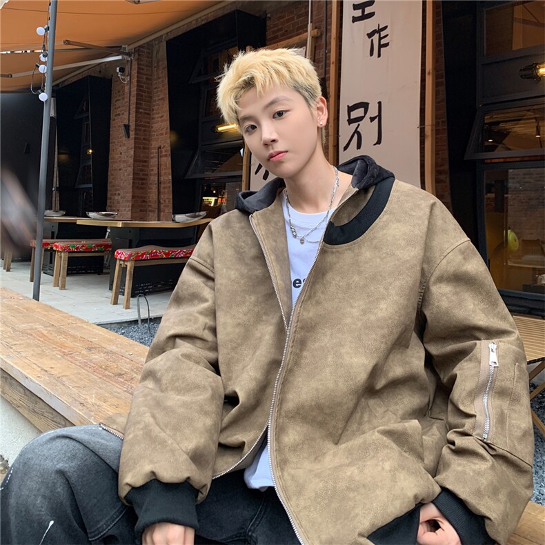 绗棉特批100控158178美式连帽机车棉服棉衣面包服外套男MY245,男装棉衣,电商B370