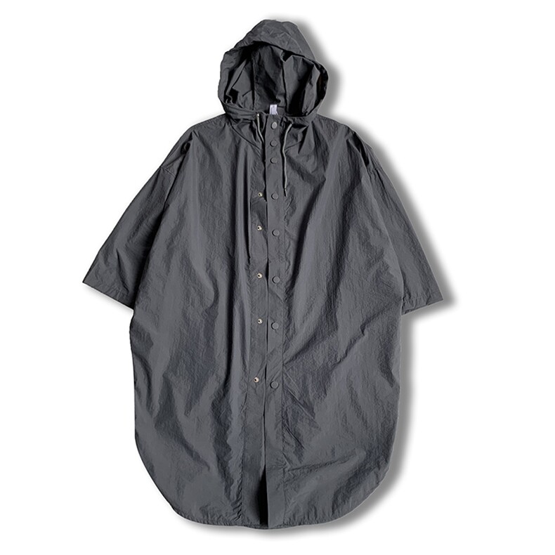 七分袖防晒衣服炸街外套男夏季连帽风衣中长款冲锋衣潮W894-P35,男装衬衫,星座512-2