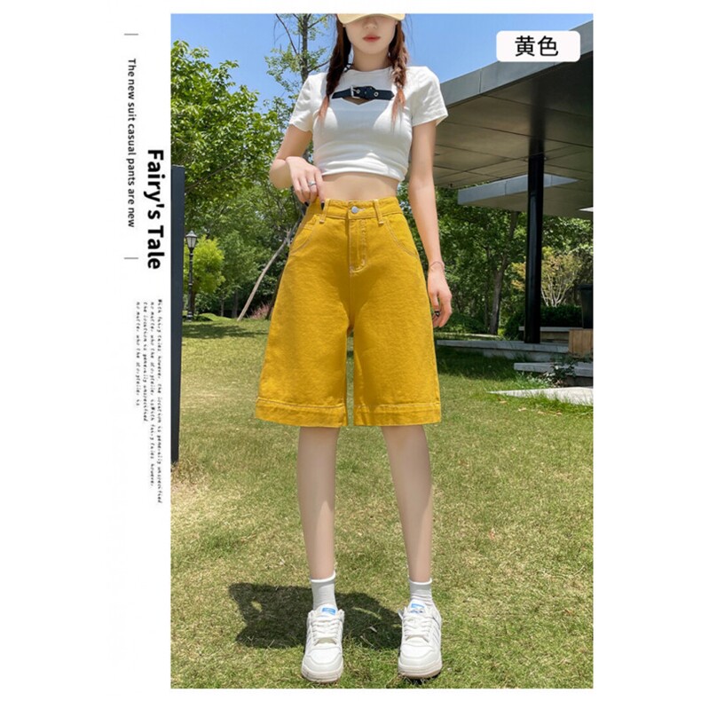 AK2295-P50辣妹夏季2026年新款薄款宽松高腰直筒五分裤图片