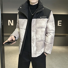 店主风2025年新款时尚立领扎染潮流保暖羽绒服男A236-G23-P195，男装羽绒服，电商A236